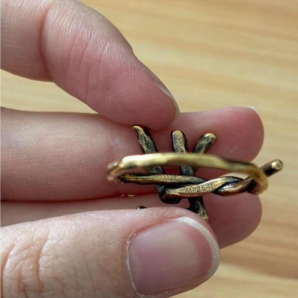 Louis Vuitton LV logo age finished ring men’s size M - Picture 5 of 5